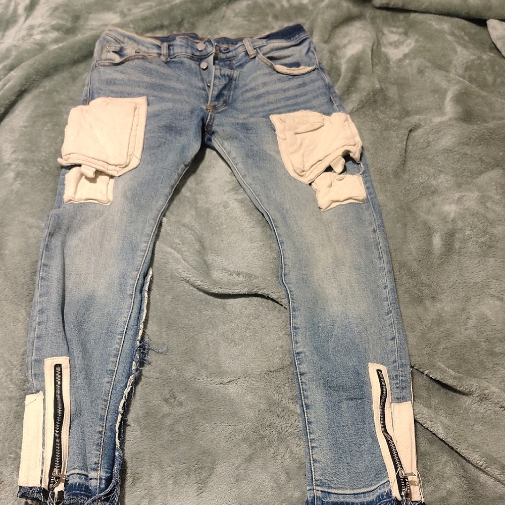 MNML Blue Denim with Cream Accents